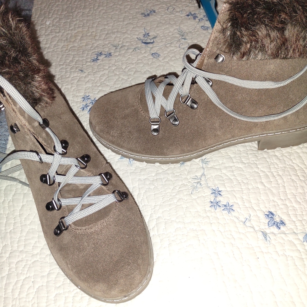 Bass  The Aubrey brown suede boots. Size 9.5